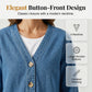 ⏳Limited-time 50% off⏰Women's Classic Button Front Denim Jacket🧥