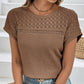 📢📢40% OFF !! ⏰ Knitted Mesh Short Sleeve Top