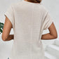 📢📢40% OFF !! ⏰ Knitted Mesh Short Sleeve Top