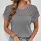 📢📢40% OFF !! ⏰ Knitted Mesh Short Sleeve Top