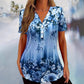 🎁New arrival 50% OFF💥Women's Elegant Floral Printed Short Sleeve Top