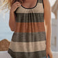 🎁New arrival 50% OFF💥Women's Color Block Striped Tank Top Ruched Neck Sleeveless Tops