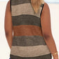 🎁New arrival 50% OFF💥Women's Color Block Striped Tank Top Ruched Neck Sleeveless Tops