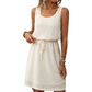 🎁New arrival 50% OFF💥 Women's Sleeveless Waffle Knit Drawstring Waist Dress— Free Shipping For Two Pieces