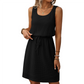 🎁New arrival 50% OFF💥 Women's Sleeveless Waffle Knit Drawstring Waist Dress— Free Shipping For Two Pieces