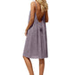🎁New arrival 50% OFF💥Sexy Backless Cami Dress with Adjustable Drawstring— Free Shipping For Two Pieces