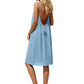 🎁New arrival 50% OFF💥Sexy Backless Cami Dress with Adjustable Drawstring— Free Shipping For Two Pieces