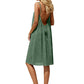 🎁New arrival 50% OFF💥Sexy Backless Cami Dress with Adjustable Drawstring— Free Shipping For Two Pieces