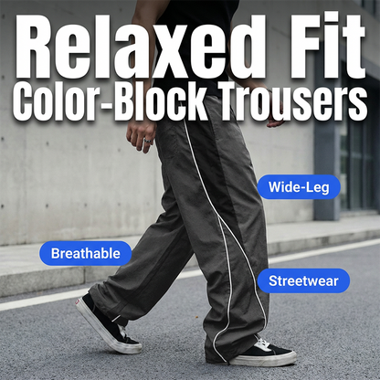 📢📢40% OFF !! ⏰ Men's Retro Side Stripe Wide-Leg Pants— Free Shipping For Two Pieces