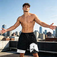 Men's 2-in-1 Faith & Fitness Athletic Shorts— Free Shipping For Two Pieces