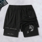 Men's 2-in-1 Faith & Fitness Athletic Shorts— Free Shipping For Two Pieces