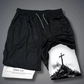 Men's 2-in-1 Faith & Fitness Athletic Shorts— Free Shipping For Two Pieces