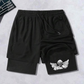 Men's 2-in-1 Faith & Fitness Athletic Shorts— Free Shipping For Two Pieces
