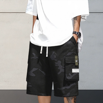 🎁New arrival 40% OFF💥 Men's Camo Cargo Shorts with Drawstring Waist— Free Shipping For Two Pieces