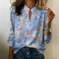 🎁New arrival 50% OFF💥 Women's Floral Print V-Neck Blouse