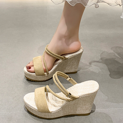 🎁New arrival 50% OFF💥Women's Platform Wedge Sandals— Free Shipping For Two Pieces