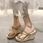 🎁New arrival 50% OFF💥Women's Platform Wedge Sandals— Free Shipping For Two Pieces