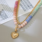 🔥2026 Hot sale 50% OFF🔥Bohemian Rainbow Bead & Chain Layered Necklace