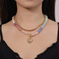 🔥2026 Hot sale 50% OFF🔥Bohemian Rainbow Bead & Chain Layered Necklace