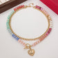 🔥2026 Hot sale 50% OFF🔥Bohemian Rainbow Bead & Chain Layered Necklace