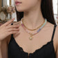 🔥2026 Hot sale 50% OFF🔥Bohemian Rainbow Bead & Chain Layered Necklace