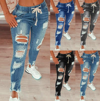 🎁New arrival 40% OFF💥🔥Women's Skinny Stretch Ripped Jeans