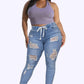 🎁New arrival 40% OFF💥🔥Women's Skinny Stretch Ripped Jeans