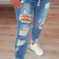 🎁New arrival 40% OFF💥🔥Women's Skinny Stretch Ripped Jeans