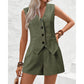 📢📢40% OFF !! ⏰Women's V-Neck Vest & Shorts 2-Piece Set