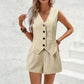 📢📢40% OFF !! ⏰Women's V-Neck Vest & Shorts 2-Piece Set