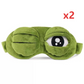 🥳2026 HOT SALE🥳💞50K+ SOLD!🌿Soft Funny Frog 3D Sleep Mask