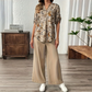 🎁New arrival 50% OFF💥Women's 2-Piece Floral Blouse & Wide-Leg Pants Set