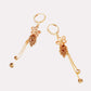 🎁Special Price Only ￡4.99!!💥Synthetic Diamond Floral Tassel Earrings