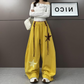 🎁New arrival 40% OFF💥Star Patch Baggy Pants with Decorative Straps