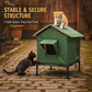 🏠 LIMITED-TIME 54% OFF! 🐈Elevated Insulated Outdoor Cat House – Weather-Resistant Shelter with Thermal Lining & Raised Stand