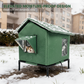 🏠 LIMITED-TIME 54% OFF! 🐈Elevated Insulated Outdoor Cat House – Weather-Resistant Shelter with Thermal Lining & Raised Stand