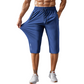 🩳55% OFF NOW! 🏃 Men's Quick-Dry Sports Capri Pants – Stretchy & Breathable with Secure Zipper Pockets – Elastic Waist & Versatile Fit 🧘‍♂️