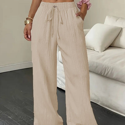 ✨2026 New Arrivals Sale💎—50%💃Women's Solid-Color Pleated Wide-Leg Pants