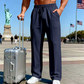 🎁2026 New Arrivals 50% OFF💥Men's Elastic Waist Drawstring Straight Leg Pants