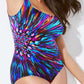 🏖️Summer Hot Sale ⚡50K+ SOLD!🩱🌊Fashion Printed One-Piece Swimsuit | Soft Stretch Fabric & Ruching Detail for an Instant Slimming Look