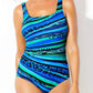 🏖️Summer Hot Sale ⚡50K+ SOLD!🩱🌊Fashion Printed One-Piece Swimsuit | Soft Stretch Fabric & Ruching Detail for an Instant Slimming Look
