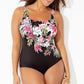 🏖️Summer Hot Sale ⚡50K+ SOLD!🩱🌊Fashion Printed One-Piece Swimsuit | Soft Stretch Fabric & Ruching Detail for an Instant Slimming Look