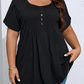 👚 52% OFF NOW! ✨ Women's Pleated Front Puff Sleeve T-Shirt – Soft, breathable & elegant puff sleeves – perfect for work, brunch or spring days 🌸
