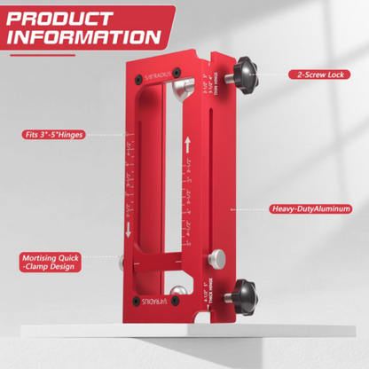 📢📢 57% OFF !! ⏰ Adjustable Door Hinge Mortise Jig Kit – Precision Routing, Quick Setup & Perfect for Carpenters, Joiners & DIY Home Renovations 🔧✨