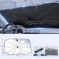 ☀️ 50% OFF NOW! 🚗 Bendable Car Windshield Sunshade Umbrella – 360° rod & titanium layer – Universal fit, blocks heat and UV – compact, easy to store and use 🛡️✨