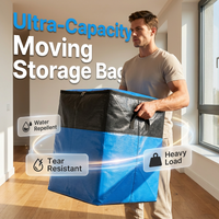 📦Last Day SALE ONLY £9.9!!!🧳Jumbo Moving & Storage Bag– Folds flat, perfect for moving, travel or closet organization – reusable & easy to clean 🏠