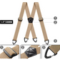⏳LAST DAY SALE 55% OFF !!📢Men's X-Back Suspenders with Hook Clips
