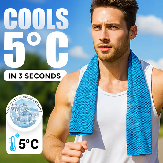 🔥Special summer offer! Buy one, get one free!⚡Over 50,000 sold!❄️A cooling, anti-perspiration towel you can use anywhere, anytime! Reusable, soft, absorbent and cooling.