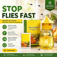 🐝🏡 LIMITED-TIME 56% OFF! Indoor & Outdoor Hanging Fly Trap – Four Entry Openings, Easy Setup & Reusable Pest Control
