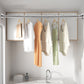 🧥60% OFF NOW! Adjustable No‑Drill Tension Rod, 70‑100cm Spring Tension Clothes Hanging Rod, No‑Damage Non‑Slip Closet Curtain Rod, Max 15KG Load for Wardrobe, Bathroom